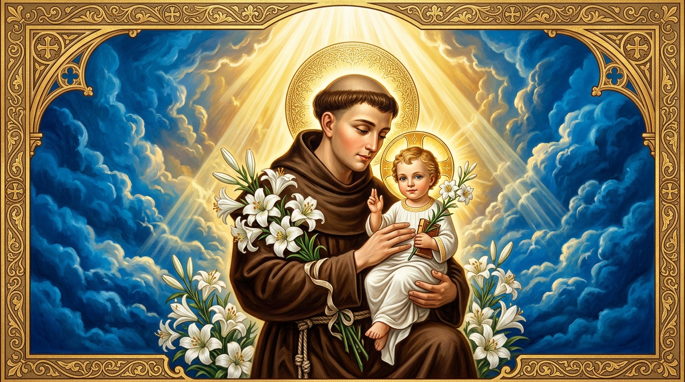 St. Anthony of Padua holding Infant Jesus